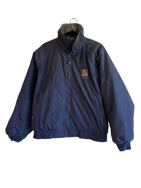 Vintage UPS WearGuard Jacket Mens XL Navy Blue Fleece Lined Uniform Made Canada